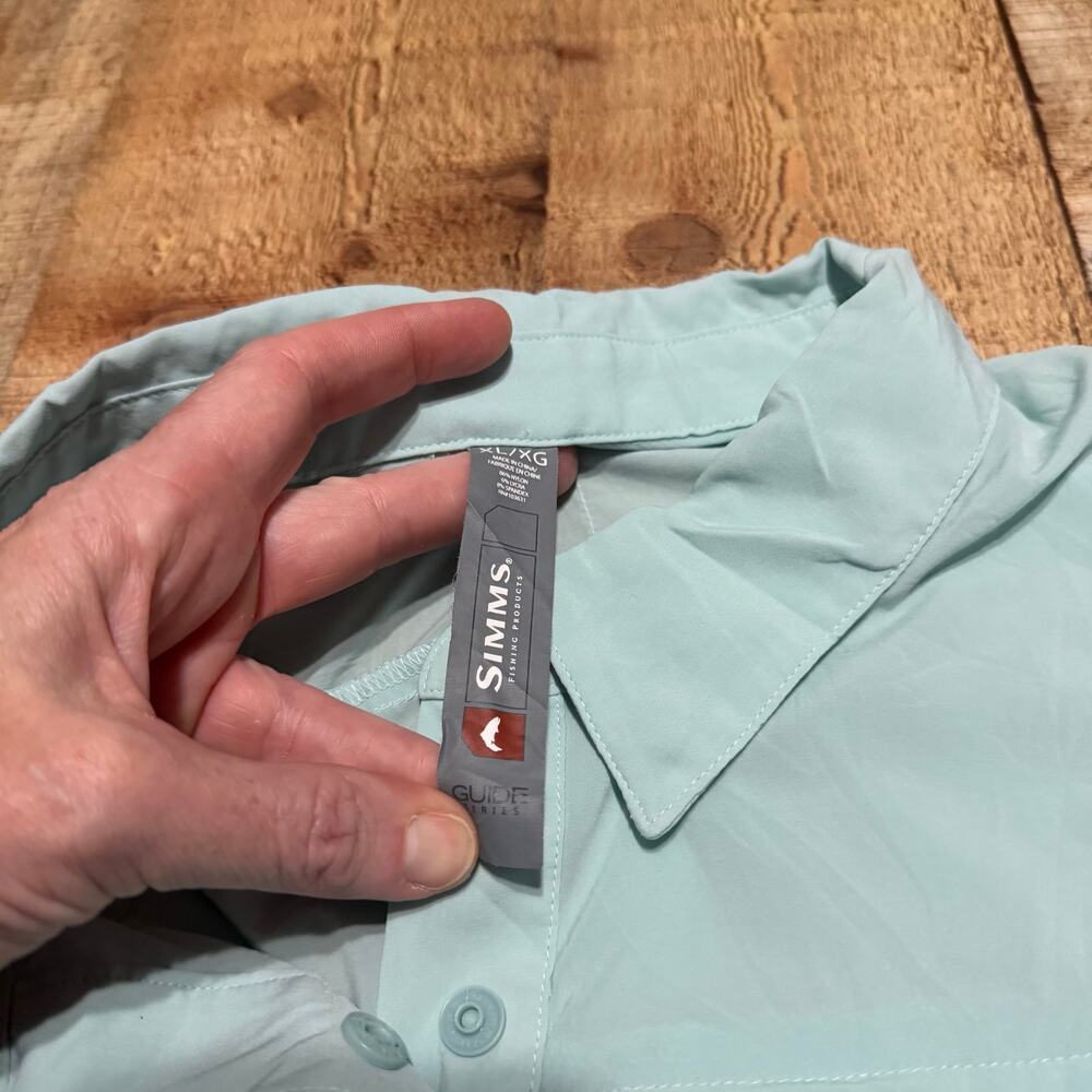 Simms Guide Series Women's Lightweight Performance Shirt Sz XL Fishing Outdoors - Picture 5 of 5